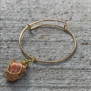 Handmade Wire Wrapped Gemstone Bracelet